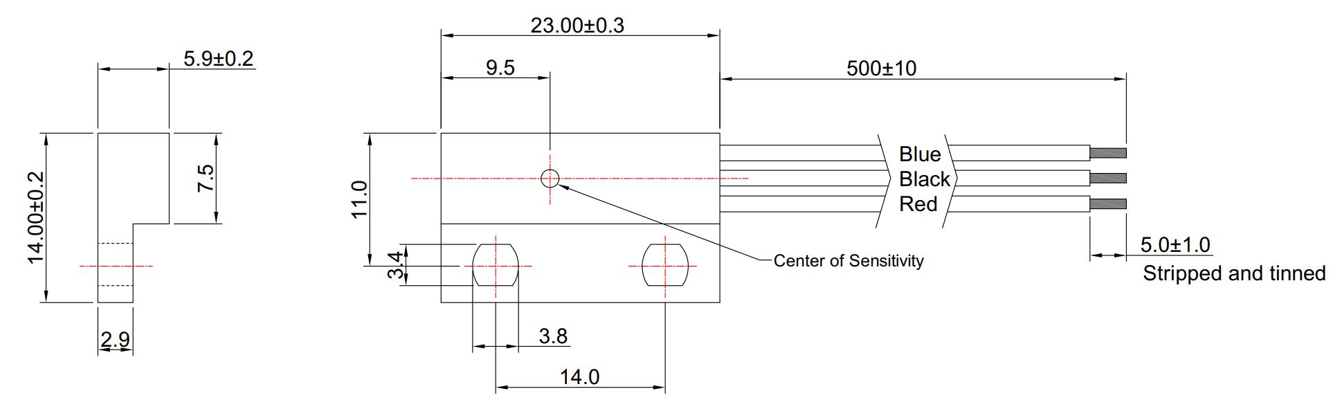 Hallsensor Unipolar Switch MHS-102 (3-Draht)