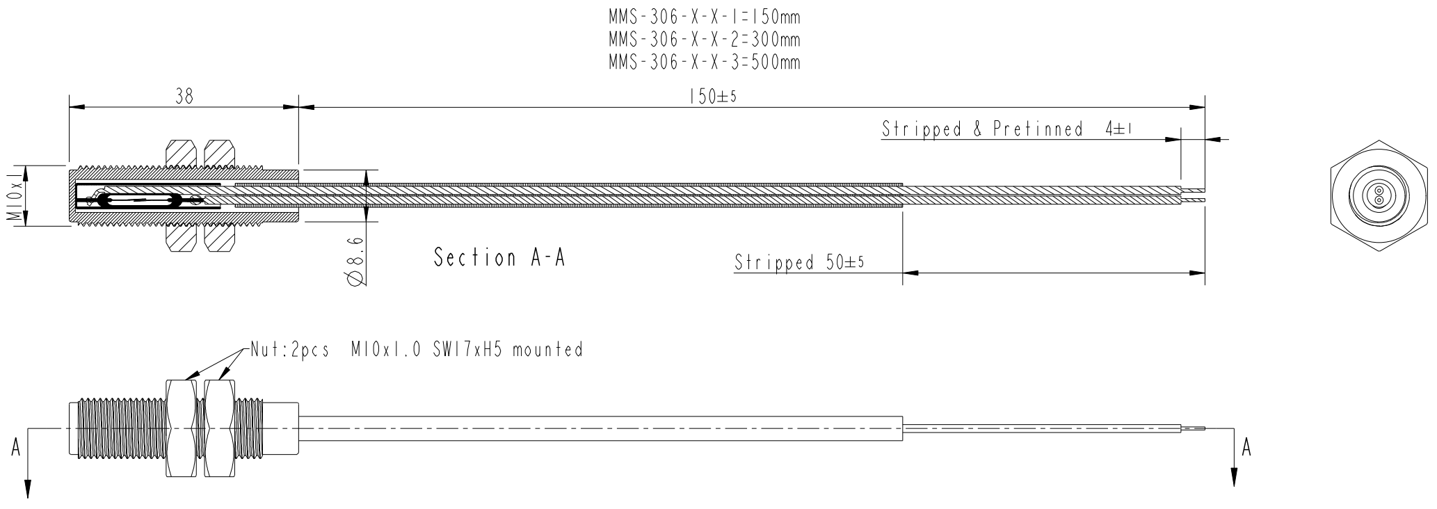 Reedsensor M10 Tubular Threaded MMS-306
