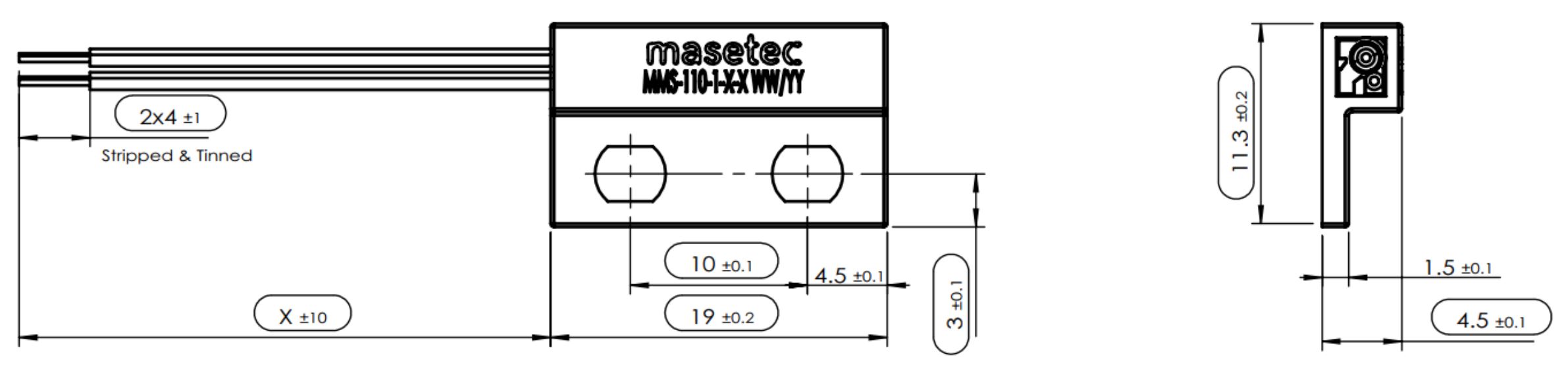 Reedsensor Flange MMS-110