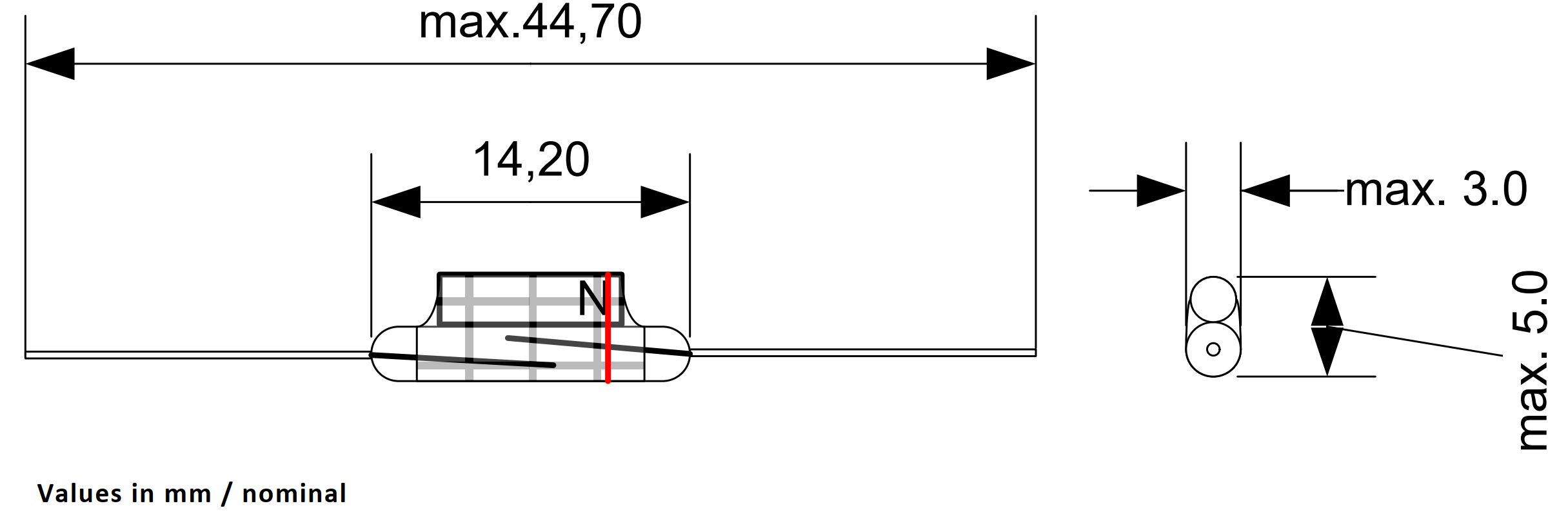 Reedschalter Bistabil Form-A MRS-0114AE