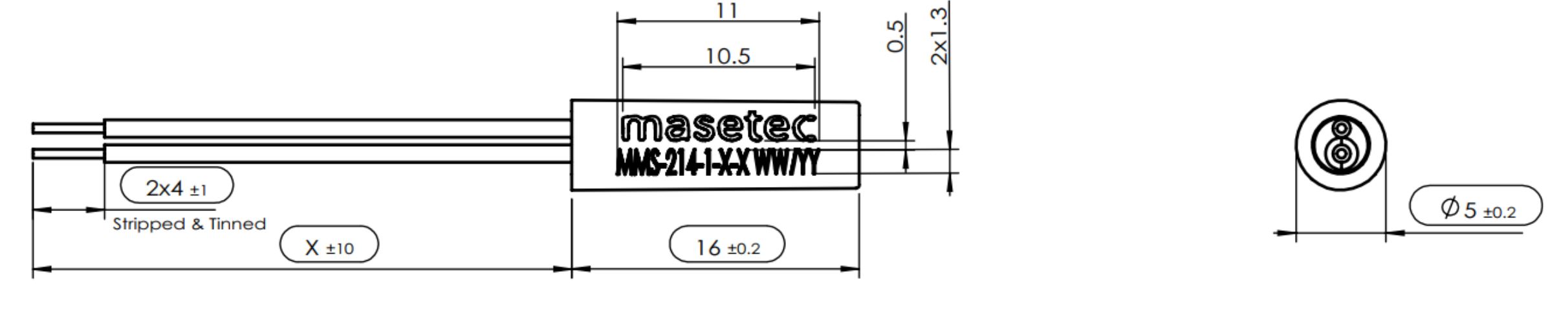 Reedsensor Tubular MMS-214